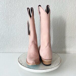 Lane EMMA JANE Womens Cowboy Boots 7 Pink Western Cowgirl Mid Calf Pointed Toe